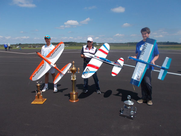 The 2024 champions: Gabriel Alimov, Senior Champion; Orestes Hernandez, Open Champion; and Angstrom Eberenz, Junior Champion.