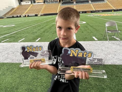 Caleb Finn captured first place in Junior HLG and second place in Junior Unlimited Catapult. Caleb Finn captured first place in Junior HLG and second place in Junior Unlimited Catapult.