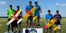 Winners and their trophies Nats EF1 2023