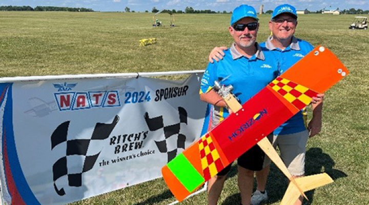 AMA 424 winner Randy with his caller, Dan.
