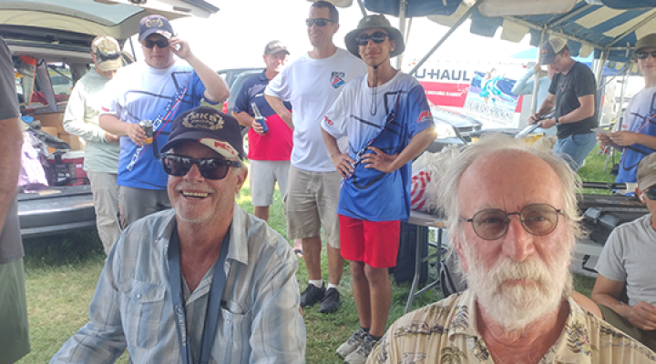 A few of the pilots attending the pilot meeting for the F5J Team Selects.