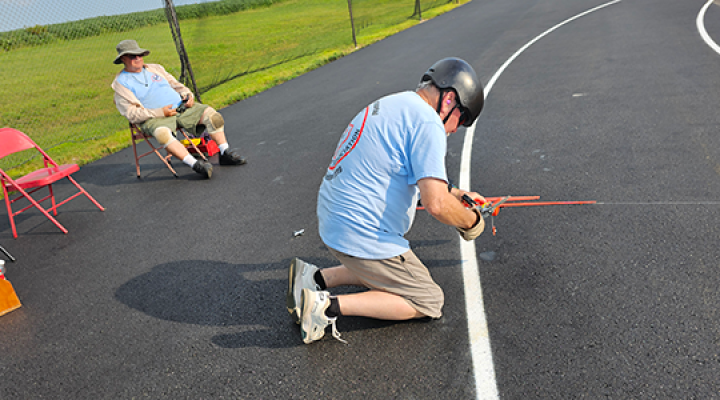 Charles Barnes Sr. prayed for quick restarts, but today, the racing gods were not listening.