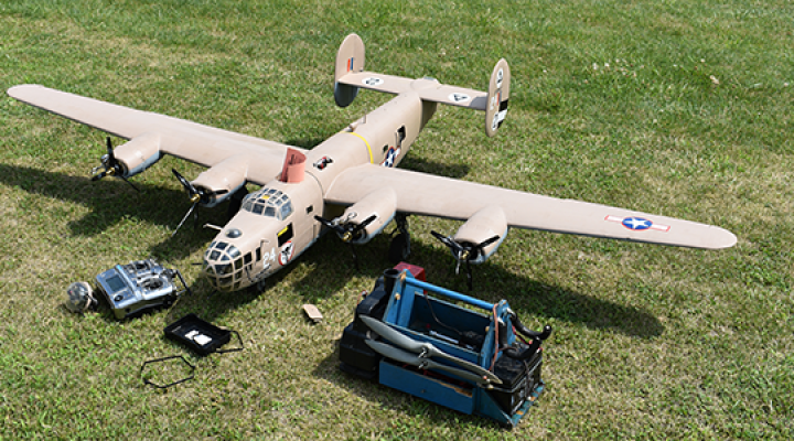 Jeff Pike’s B-24 was built from a Jack Stafford kit. Engine problems kept this good-looking model grounded for Round 1. Let’s hope it gets sorted out for Round 2!