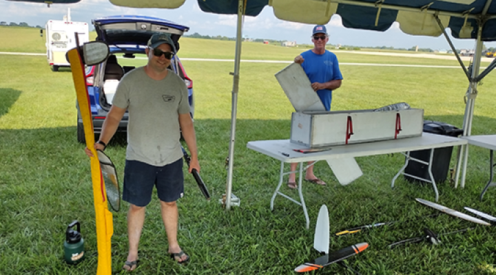 John Butler and Tim Johnson, of CA, preparing a little practice session for tomorrow’s ALES contest.